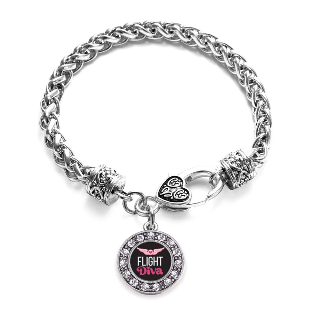 Flight Diva Circle Charm Bracelet
